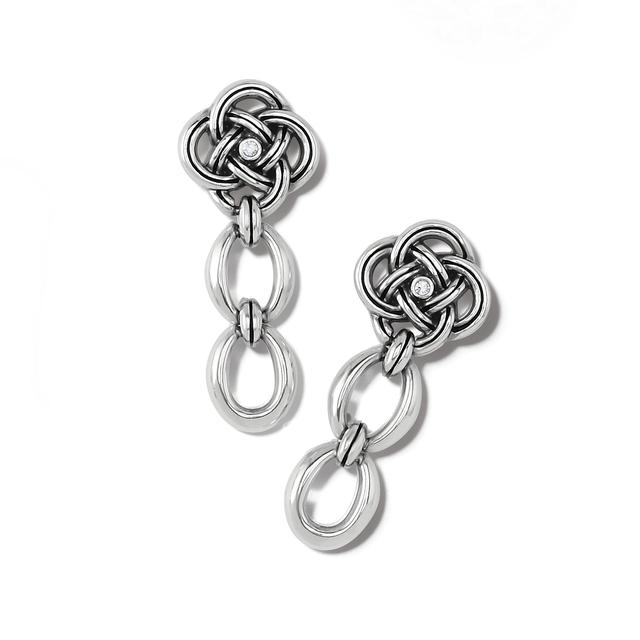 Brighton - Interlok Knot Link Post Drop Earrings