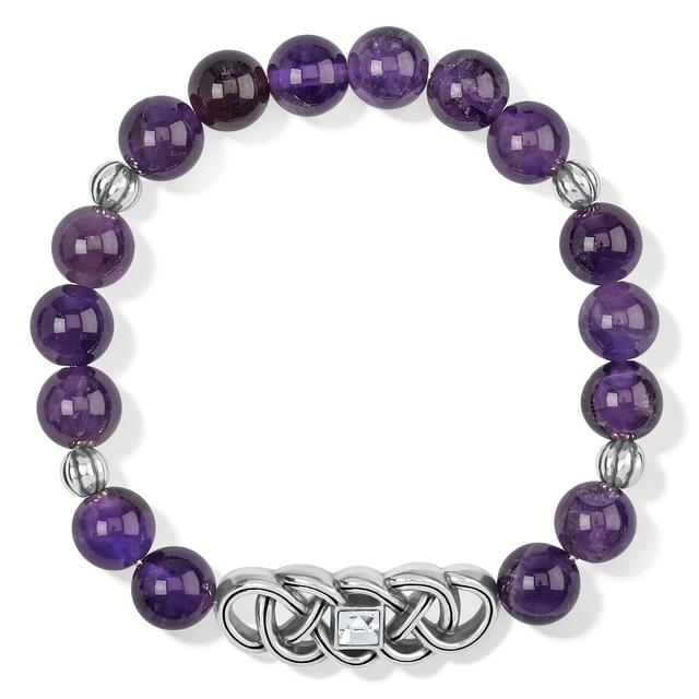 Brighton - Interlok Lustre Amethyst Stretch Bracelet