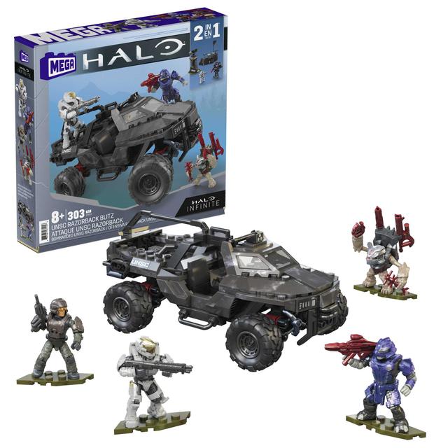 Mattel - Mega Construx Halo Unsc Razorback Blitz Vehicle Halo Infinite Construction Set in Raleigh NC