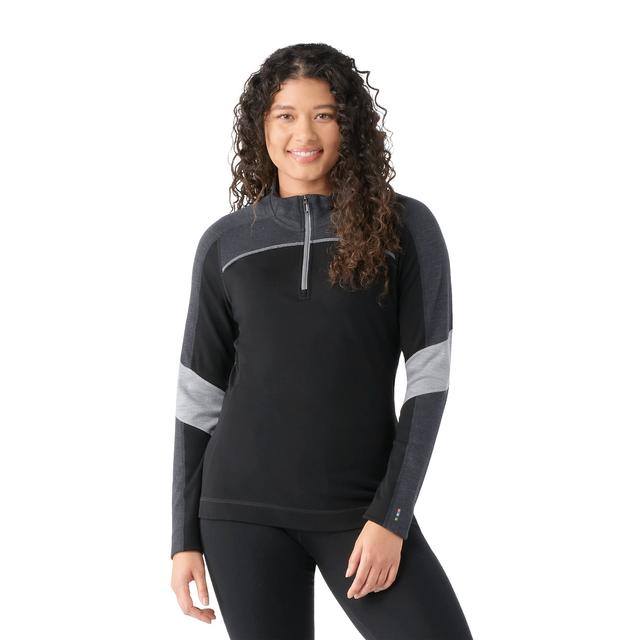 Smartwool - Women's Classic Thermal Merino Base Layer Colorblock 1/4 Zip