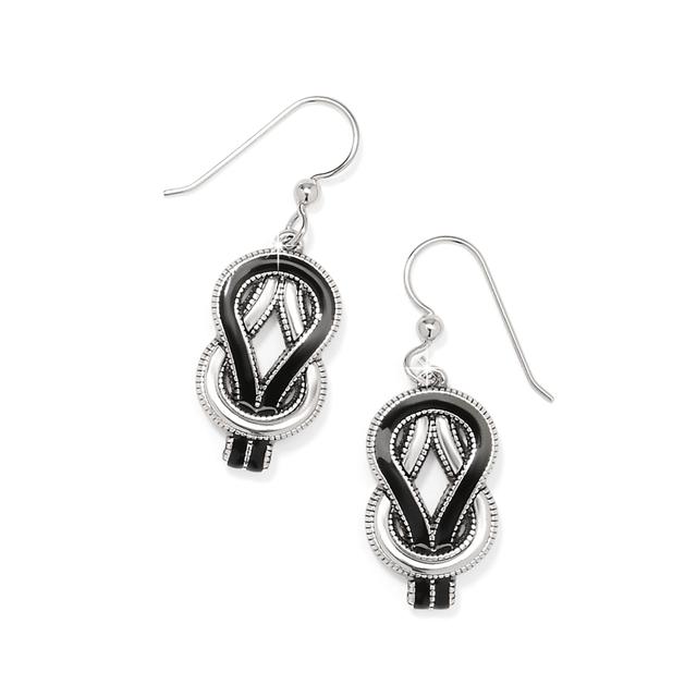 Brighton - Interlok Harmony Black French Wire Earrings