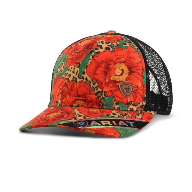 Ariat - Women's Cheetah floral print cap