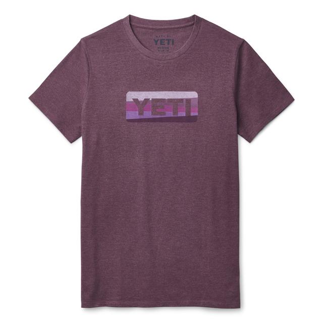 YETI - Women's Sunrise Badge Short Sleeve T-Shirt - Heather Plum - S in Chelan WA