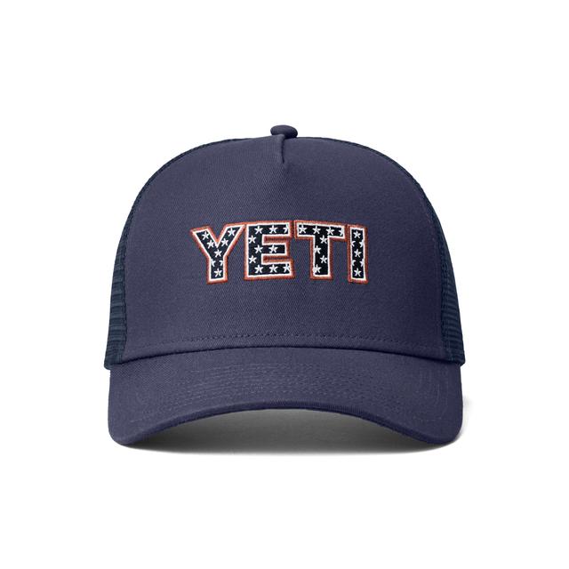 YETI - Star Badge Mid Pro Trucker Hat - Blue - One Size