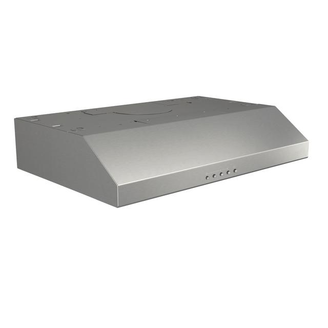 Broan-NuTone - Glacier 30-Inch Convertible Under-Cabinet Range Hood, 375 Max Blower CFM, Stainless Steel BCSQ130SS in Wahpeton-ND