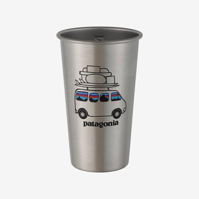 Patagonia - ミアー・ステンレススチール・ショーティ・パイント・カップ - フィツロイ・サーフ・バン 000 ALL