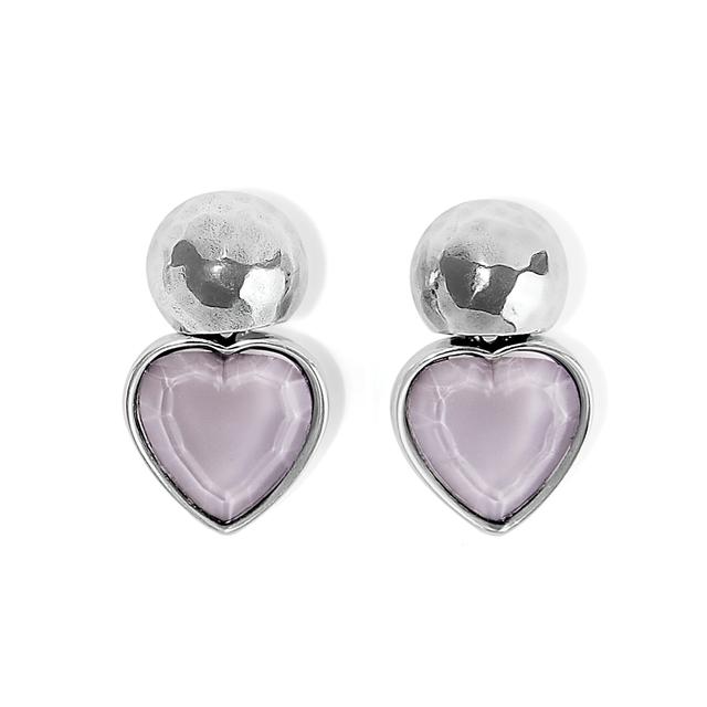 Brighton - Loving Heart Post Drop Earrings in Malvern-AR