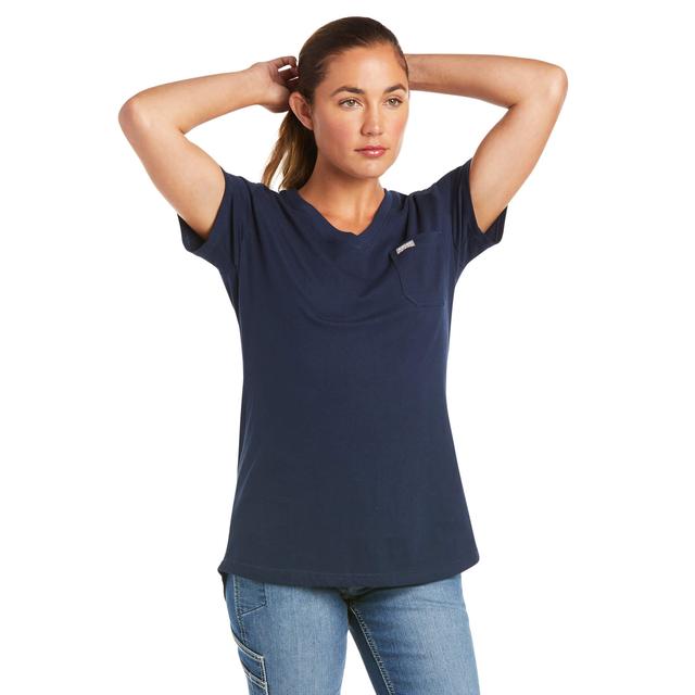 Ariat - Women's Rebar Cotton Strong V-Neck Top in Rancho Cucamonga CA