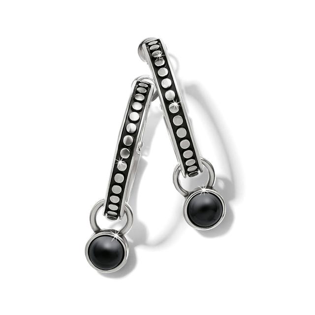 Brighton - Pebble Dot Onyx Reversible Hoop Earrings in Alma MI