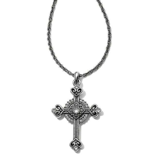 Brighton - Alcazar Heart Small Cross Necklace in Concord NC