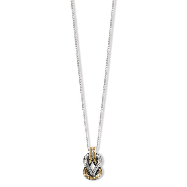 Brighton - Interlok Harmony Two Tone Petite Necklace in Alma-MI