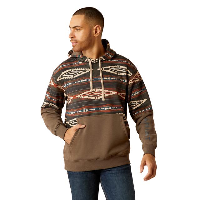 Ariat - Mens Color Block Hoodie in Three Rivers MI