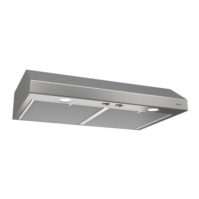 Broan-NuTone - Glacier 30-Inch 300 Max Blower CFM 5 Sones Stainless Steel Range Hood in Quinlan-TX