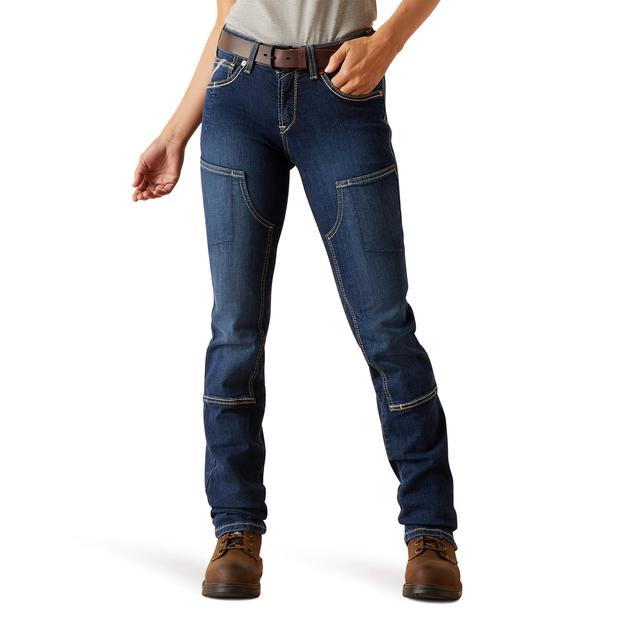 Ariat - Women's Rebar DuraStretch Riveter Double Front Straight Jean in Batesville IN