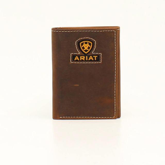 Ariat - Men's Yellow logo trifold wallet in Little Rock AR