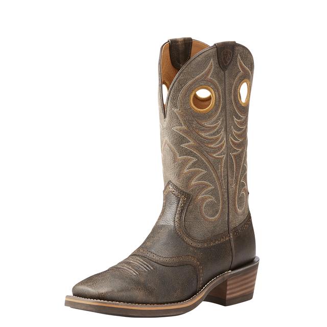 Ariat - Men's Heritage Roughstock Wide Square Toe Western Boot in Freeman SD