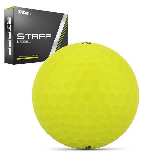 Wilson - Staff Model Yellow Golf Ball - Custom Text in Freeman SD