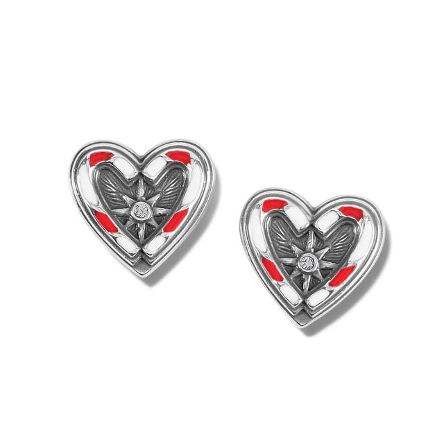 Brighton - Candycane Sweetheart Post Earrings