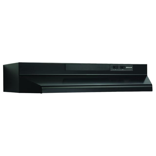 Broan-NuTone - 42-Inch Convertible Under-Cabinet Range Hood, 230 Max Blower CFM, Black in Montville CT