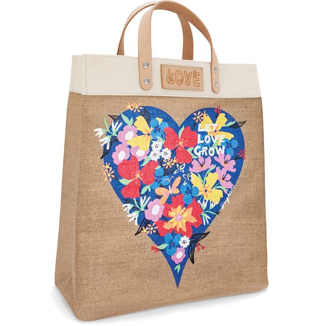 Brighton - Let Love Grow Burlap Tote in Malvern AR