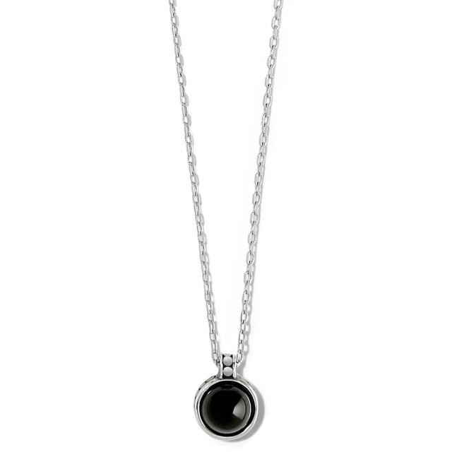 Brighton - Pebble Dot Onyx Short Necklace in Cambria-CA