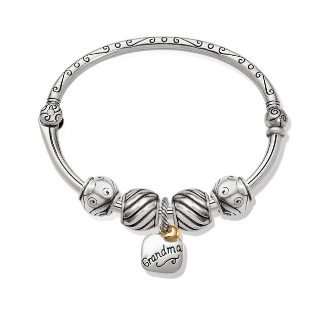 Brighton - We Love Grandma Charm Bangle in Cambria-CA