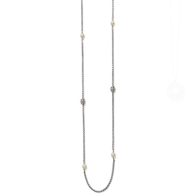 Brighton - Meridian Petite Pearl Two Tone Long Necklace in San Diego TX