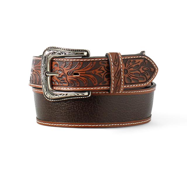 Ariat - Men's Floral Stamped Tip Belt in Concord NC