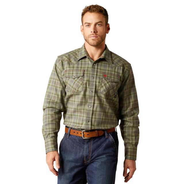 Ariat - Mens FR Sawtooth Retro Fit Snap Work Shirt in Burlington NC