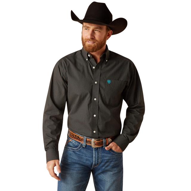 Ariat - Men's Wrinkle Free Gian Fitted Shirt in Freeman SD