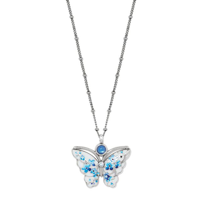 Brighton - Kyoto In Bloom Indigo Petite Butterfly Necklace