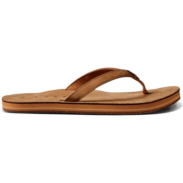 Reef - Women's Solana Leather Flip-Flops  Khaki in Rancho Cucamonga CA