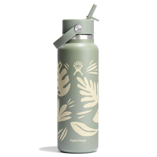 Hydro Flask - 40 oz Wide Mouth with Flex Straw Cap - Botanical Bliss in Smyrna DE
