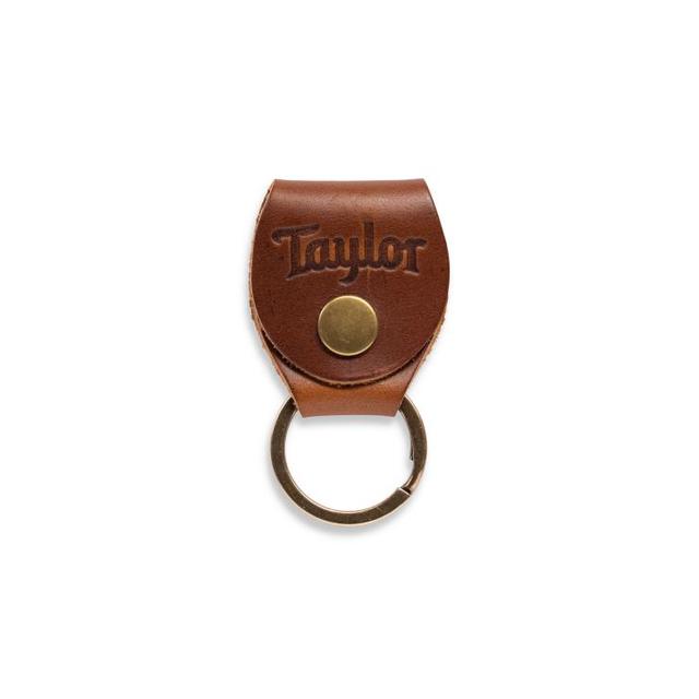 Taylor Guitars - Key Ring W/Pick Holder, Brown Leather