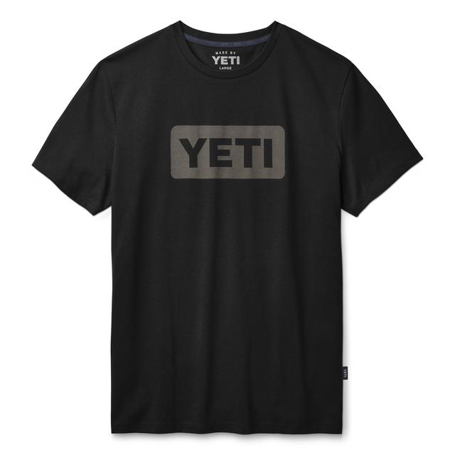 YETI - Premium Logo Badge Short Sleeve T-Shirt - Black/Gray - S in Rancho Cucamonga CA