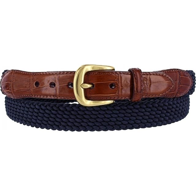 Brighton - Elastic Cord Croco Tab Taper Belt