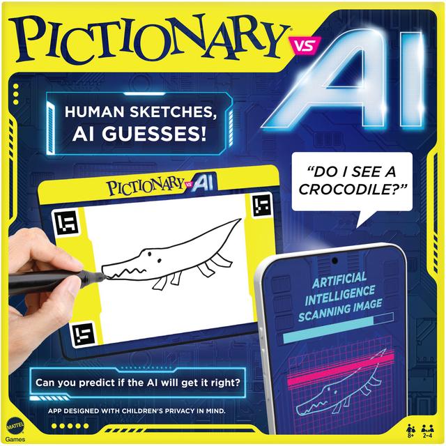 Mattel - Pictionary Vs. Ai Family Game For Kids And Adults And Game Night Using Artificial Intelligence