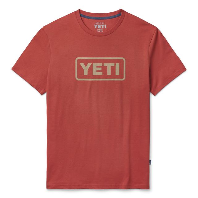 YETI - Badge Logo Short Sleeve T-Shirt - Rust - XXXL in Hayward CA