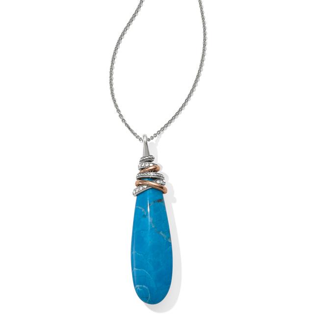 Brighton - Neptune's Rings Pyramid Drop Turquoise Necklace in San Diego TX