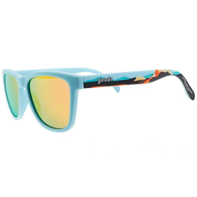 Goodr - Hawaii Volcanos National Park Polarized Sunglasses Blue Polarized in Williamston MI