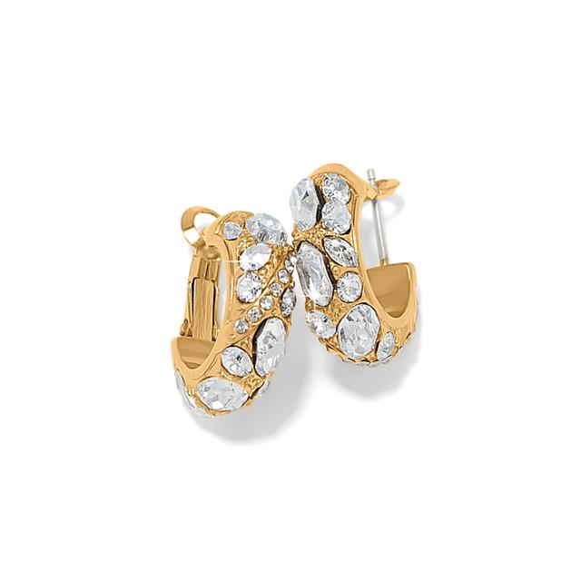 Brighton - Trust Your Journey Golden Hoop Earrings in Oblong IL