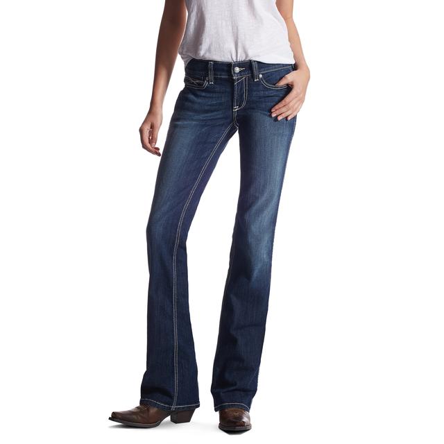 Ariat - Women's R.E.A.L Mid Rise R.E.A.L. Mid Rise Boot Basic Outseam Ella Boot Cut Jean in Oro Valley Az