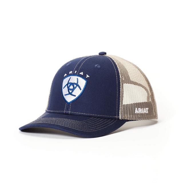 Ariat - Men's Navy Shield Snap Back Cap