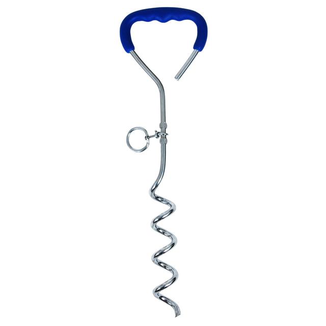 Petmate - Aspen Pet Blue Easyturn 18-inch Dog Tie-Out Containment System