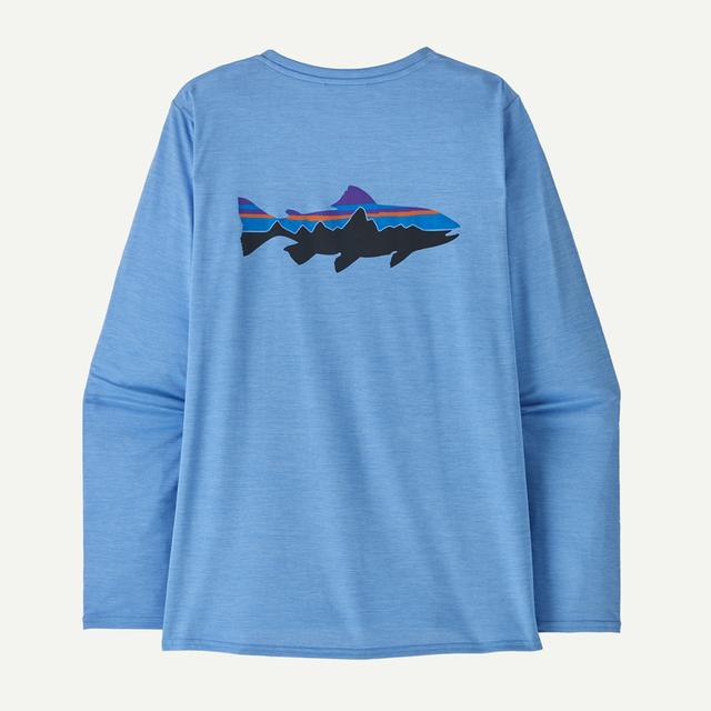 Patagonia - Women's L/S Cap Cool Daily Graphic Shirt - Waters