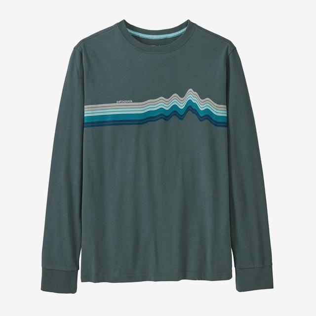 Patagonia - Kid's L/S Regenerative Organic Certified Cotton Ridge Rise Stripe T-Shirt