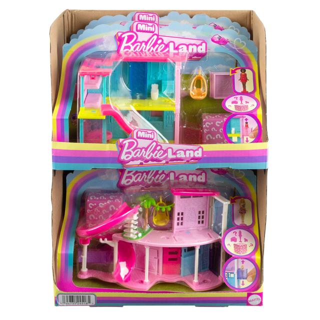 Mattel - Barbie Mini Barbieland Doll House Playsets With 1.5-Inch Doll, Furniture & Accessories (Styles May Vary)