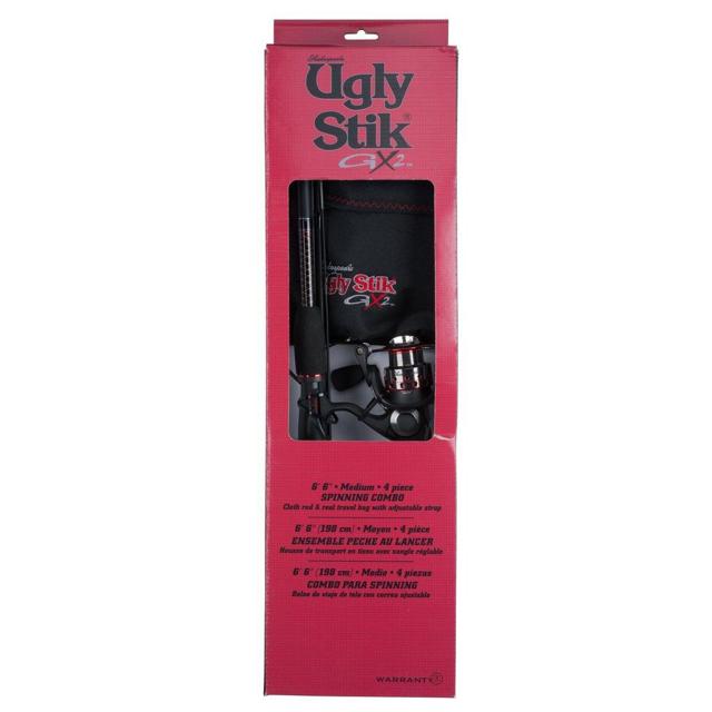 Ugly Stik - GX2 Travel Spinning Kit | Model #USSPTRVL664M/30KIT