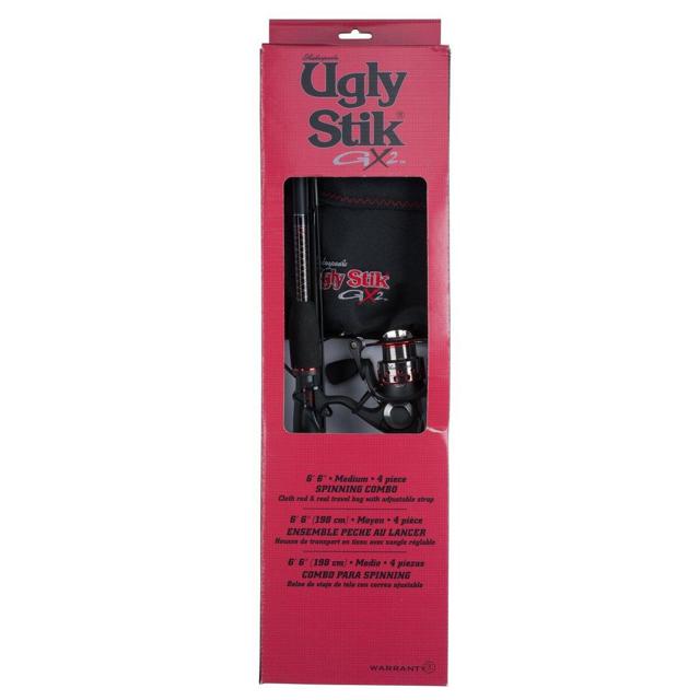 Ugly Stik - GX2 Travel Spinning Kit | Model #USSPTRVL664M/30KIT in Mt Pleasant SC