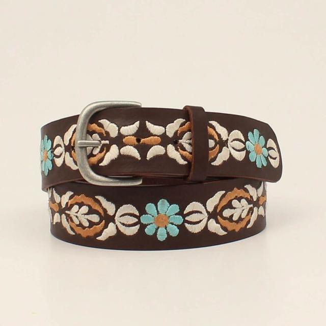 Ariat - Women's Blue daisy embossed belt in Cincinnati OH